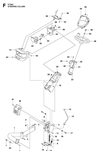 Part Location Diagram of 544301201 Husqvarna Indicator Panel