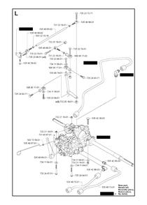 Transmission 2 Diagram and Parts List for R13AWD (965079901)(2006-01) Husqvarna Lawn Tractor