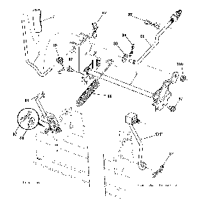 Mower Lift / Deck Lift Diagram and Parts List for LTH1742T (96041006702)(2009-03) Husqvarna Lawn Tractor
