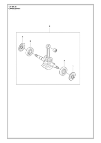 Crankshaft Diagram and Parts List for 120MARKIII  Husqvarna Chainsaw