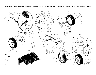 Drive Diagram and Parts List for R152SVSW (96141006405)(2010-01) Husqvarna Lawn Mower