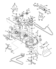 Mower Deck / Cutting Deck Diagram and Parts List for GTH2548 (LOGT25H48A)(954572134)(2004-01) Husqvarna Lawn Tractor
