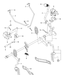 Mower Lift / Deck Lift Diagram and Parts List for Z254  Husqvarna Lawn Mower