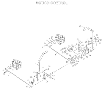 Controls Diagram and Parts List for BZE7234D (033600000 & HIGHER)(2004-01) Husqvarna Lawn Tractor