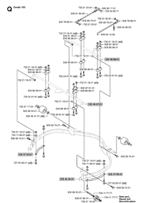 Protection Frame Diagram and Parts List for RIDER155 (953533805)(2005-01) Husqvarna Lawn Mower