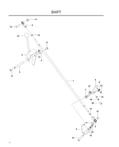 Controls Diagram and Parts List for SC18 (968999509)(2010-05) Husqvarna Lawn Tractor Accessories