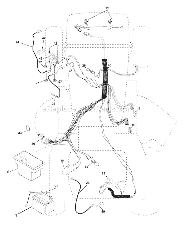 Page D Diagram and Parts List for LTH1342C (954567031) (2001-11) Husqvarna Lawn Tractor
