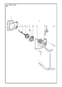 Starter Diagram and Parts List for K650CUT-N-BREAK 2007-01 Husqvarna Circular Saw