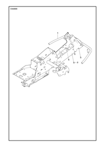 Chassis / Frame Diagram and Parts List for R216TAWD 2022 Husqvarna Lawn Tractor