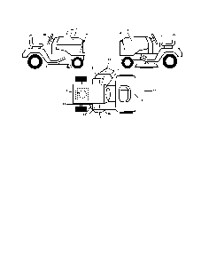 Decals Diagram and Parts List for LOGT2254  Husqvarna Lawn Tractor