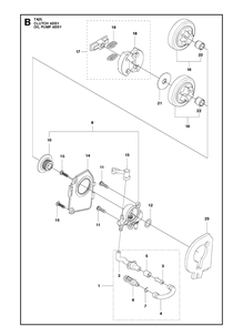 Part Location Diagram of 505053501 Husqvarna Pipe