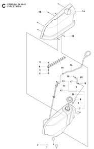 Part Location Diagram of 544243301 Husqvarna Connection