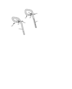 Handle 2 Diagram and Parts List for 5524ST 2009-08 Husqvarna Snow Blower