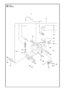 Fuel Tank Diagram and Parts List for K1250ACTIVE 2010-02 Husqvarna Circular Saw