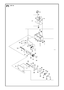 Electrical, Valid For Machine 1 - 121 Diagram and Parts List for DXR140 (1 & Above)(2013-08) Husqvarna Demolition Hammer