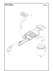 Electrical Diagram and Parts List for 115IHD45 (967098301)(20180500001-20182200000) Husqvarna Hedge Trimmer