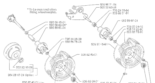 Wheels And Tires Diagram and Parts List for RIDERPROFLEX21 2001-02 Husqvarna Lawn Tractor