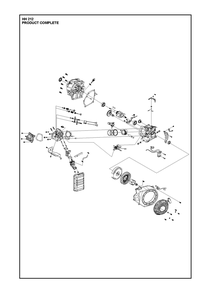 Complete Product Diagram and Parts List for HH212536296204 536296205, 536296206 Husqvarna Engine