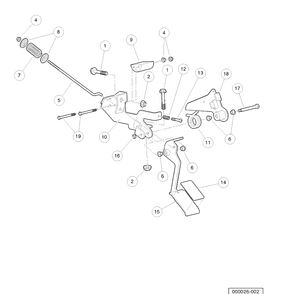 Part Location Diagram of 603001305 Husqvarna Nut M6x1 Mech Def Center.