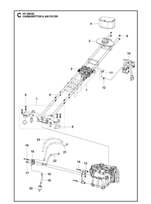 Part Location Diagram of 599596701 Husqvarna Choke lock