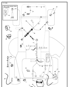 Electrical Diagram and Parts List for TC342T (96051014801)(2017-09) Husqvarna Lawn Tractor