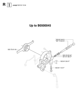 Clutch And Oil Pump Diagram and Parts List for 390XP-XPG-XPW 20064000001 & Above Husqvarna Chainsaw