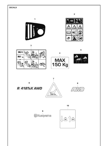 Part Location Diagram of 5818729-01 Husqvarna Seal
