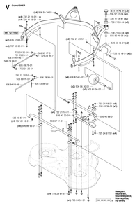 Protection Frame 3 Diagram and Parts List for R15-V2 (953533701)(2006-05) Husqvarna Lawn Tractor