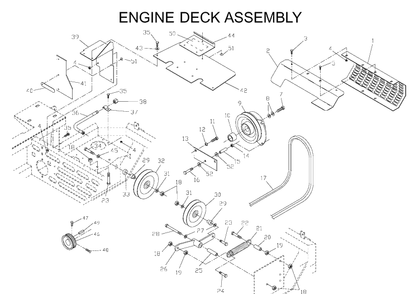 Mower Deck / Cutting Deck Diagram and Parts List for ZTH5225KAA (968999154)(2000-06) Husqvarna Lawn Mower