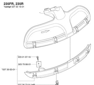 Accessoires 2 Diagram and Parts List for 235FR 2009-06 Husqvarna Brush Cutter