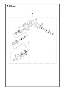 Part Location Diagram of 593702401 Husqvarna Gear Case