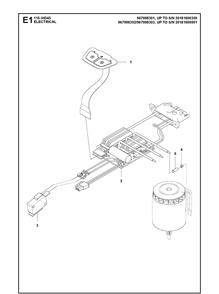Part Location Diagram of 599392401 Husqvarna Keypad assembly