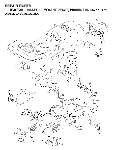 Chassis And Enclosures Diagram and Parts List for YT150 (HEYT155B, 954170011)(1998-12) Husqvarna Lawn Tractor