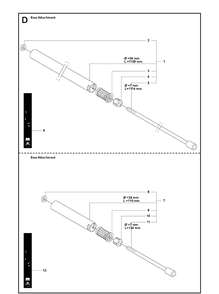 Bevel Gear And Shaft Diagram and Parts List for 326P 20080900001-current Husqvarna Pole Saw