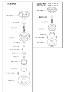 Trimmer Head 5 Diagram and Parts List for 20050100001-CURRENT  Husqvarna Edger