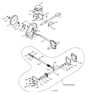 Auger Housing / Impeller Assembly 3 Diagram and Parts List for 14527SBLS (961930049)(2009-07) Husqvarna Snow Blower