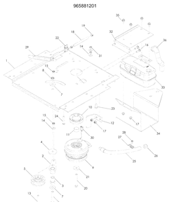 Part Location Diagram of 510260404 Husqvarna BRACKET, MUFFLER
