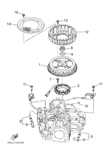Part Location Diagram of 596846101 Husqvarna Rotor