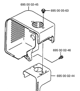 Shroud Diagram and Parts List for 145BF 1997-07 Husqvarna Leaf Blower / Vacuum