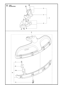 Accessories Diagram and Parts List for 143RII  Husqvarna Brush Cutter