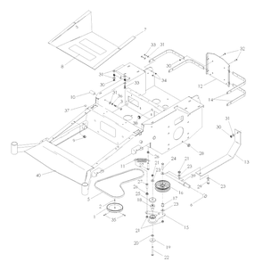 Part Location Diagram of 539112981 Husqvarna DECK STOP