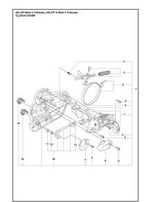 Part Location Diagram of 592975201 Husqvarna Chain Guide