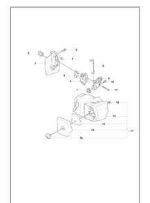 Carburetor And Air Filter Diagram and Parts List for 323HD60 2009-02 Husqvarna Hedge Trimmer