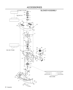 Accessories 2 Diagram and Parts List for LZF5227 (966956701)(2009-07) Husqvarna Lawn Mower
