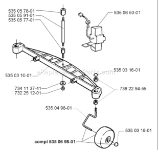 Part Location Diagram of 535031601 Husqvarna 