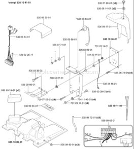 Page C Diagram and Parts List for AUTO 2002-02 Husqvarna Lawn Mower