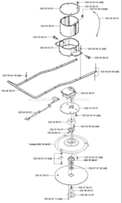 Page G Diagram and Parts List for AUTO 2002-02 Husqvarna Lawn Mower
