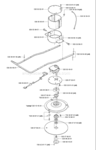 Page E Diagram and Parts List for AUTO 2003-01 Husqvarna Lawn Mower