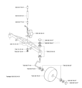 Part Location Diagram of 535057701 Husqvarna Damper