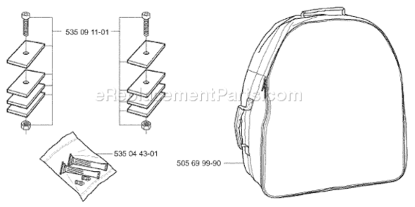 Page L Diagram and Parts List for AUTO 953528302 2003-04 Husqvarna Lawn Mower